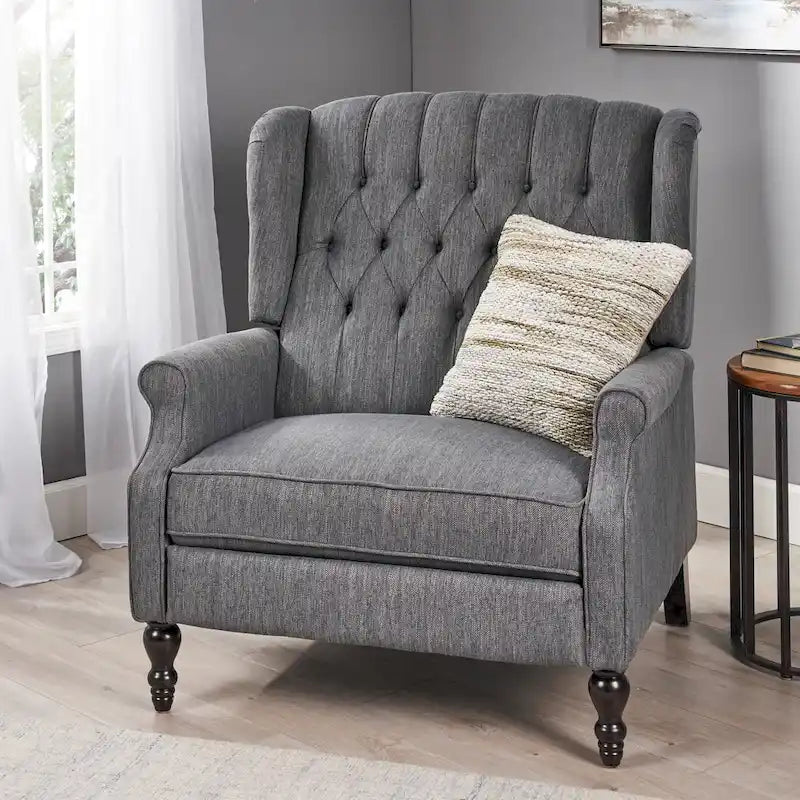 One And Half Seater Recliner , Adjustable Oversized Recliner with Wingback