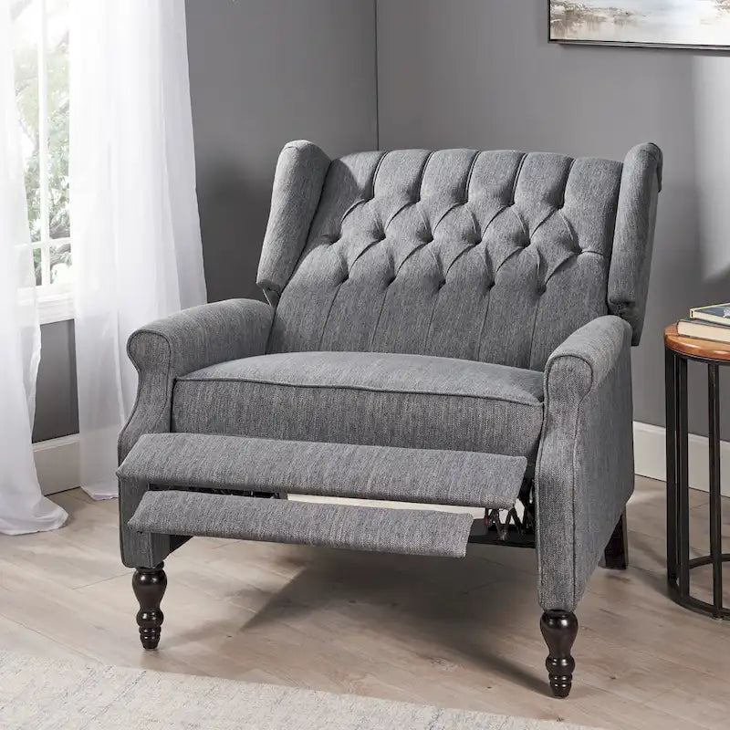 One And Half Seater Recliner , Adjustable Oversized Recliner with Wingback