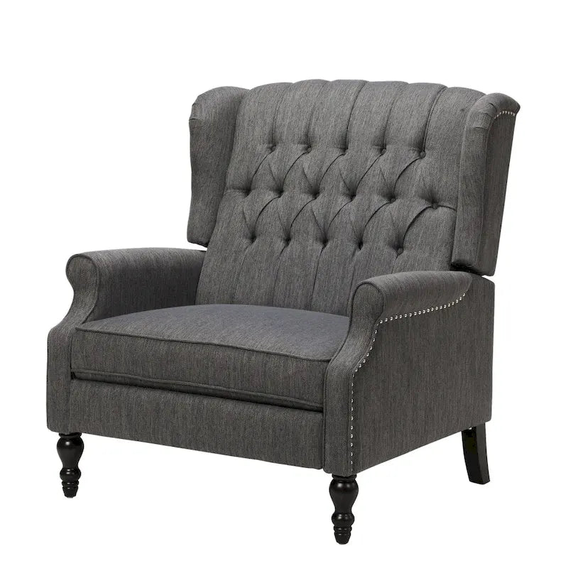 One And Half Seater Recliner , Adjustable Oversized Recliner with Wingback