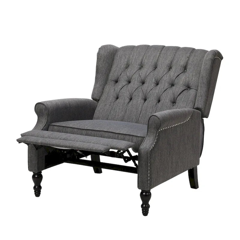 One And Half Seater Recliner , Adjustable Oversized Recliner with Wingback
