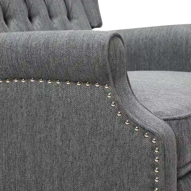 One And Half Seater Recliner , Adjustable Oversized Recliner with Wingback