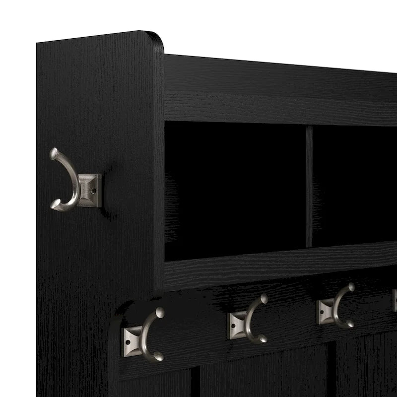 40W Shoe Bench with Doors & Wall Coat Rack