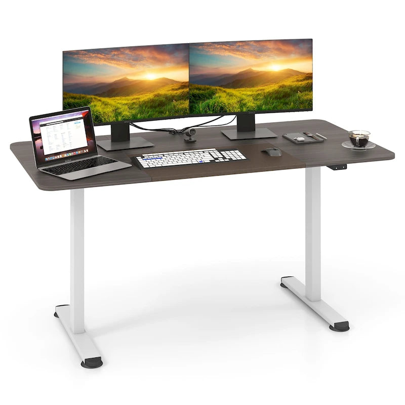 55 Electric Standing Desk Height Adjustable Home Office Table