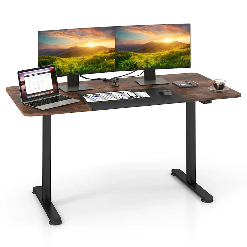 55 Electric Standing Desk Height Adjustable Home Office Table