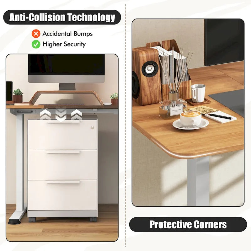 55 Electric Standing Desk Height Adjustable Home Office Table