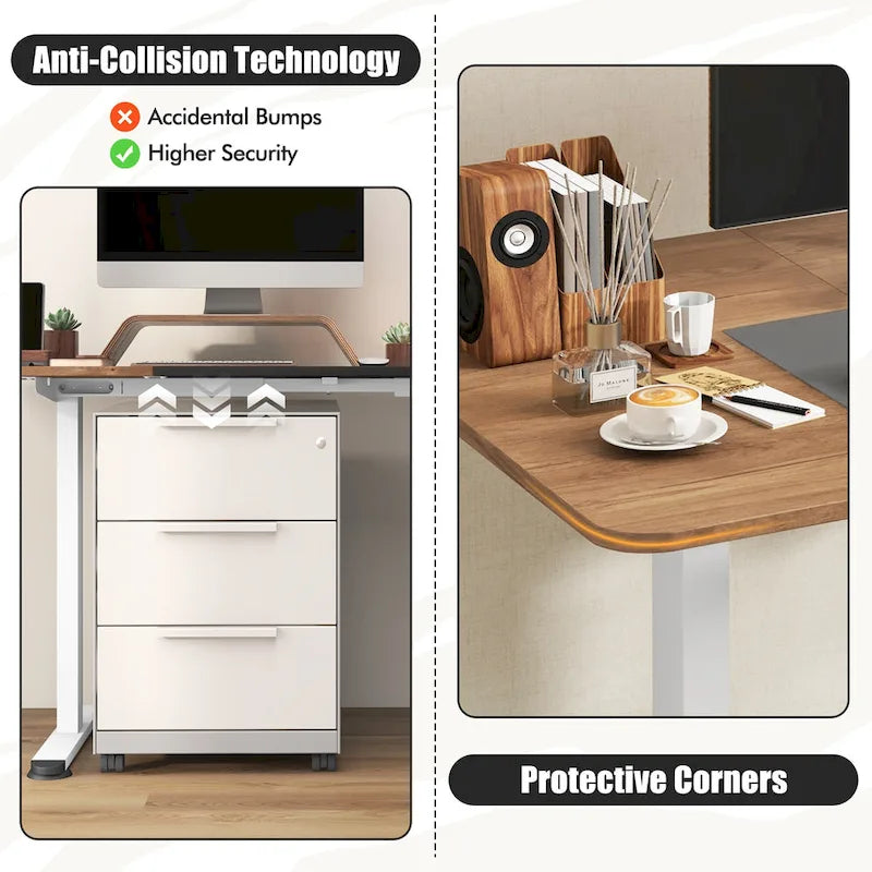 55 Electric Standing Desk Height Adjustable Home Office Table