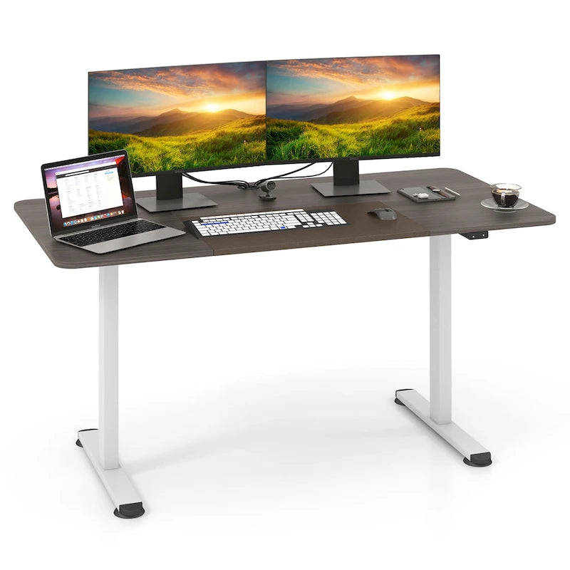 55 Electric Standing Desk Height Adjustable Home Office Table