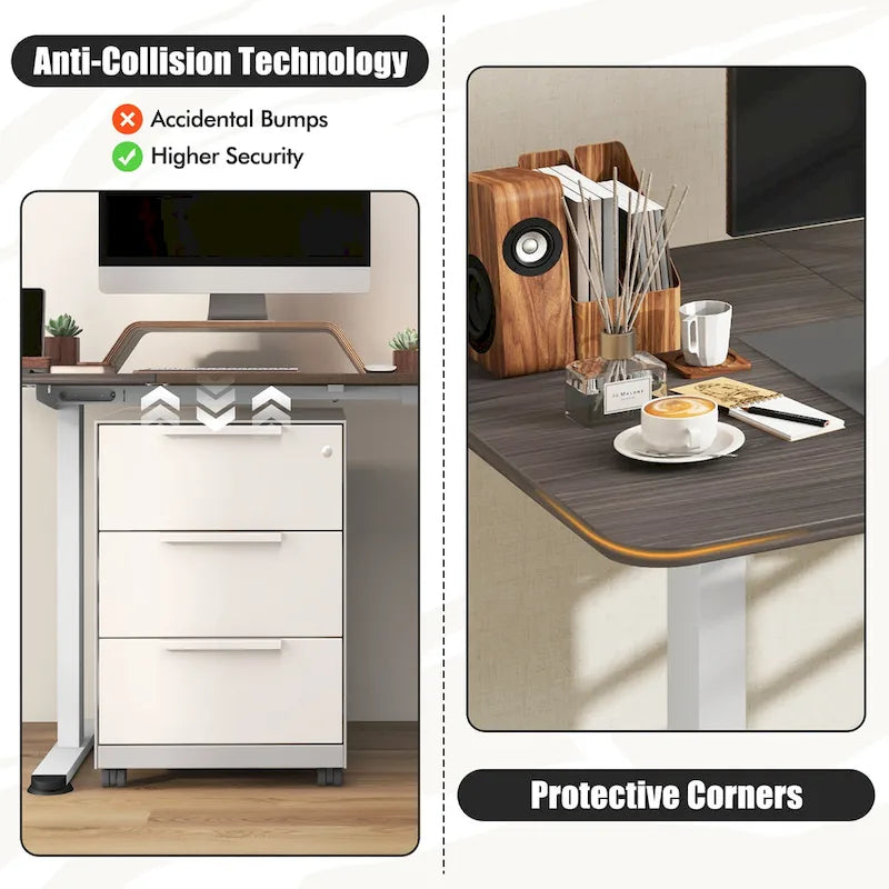 55 Electric Standing Desk Height Adjustable Home Office Table