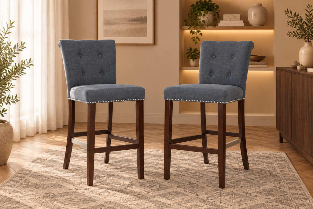 30 - inch Bar Stool (Set of 2) - 20 x 26.5 x 44.5 - 20 x 26.5 x 44.5 - 20Wx27Dx45H