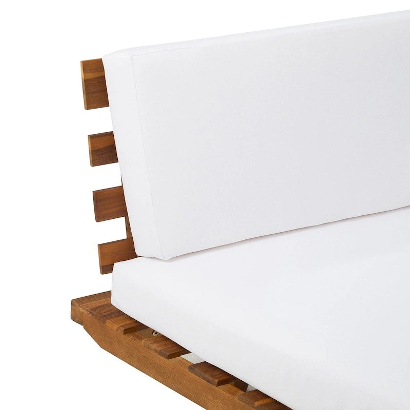 Minimalist Wood and Fabric Right - Sided Sofa