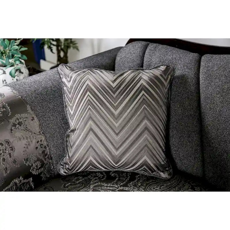 Traditional Chenille Upholstered Sofa