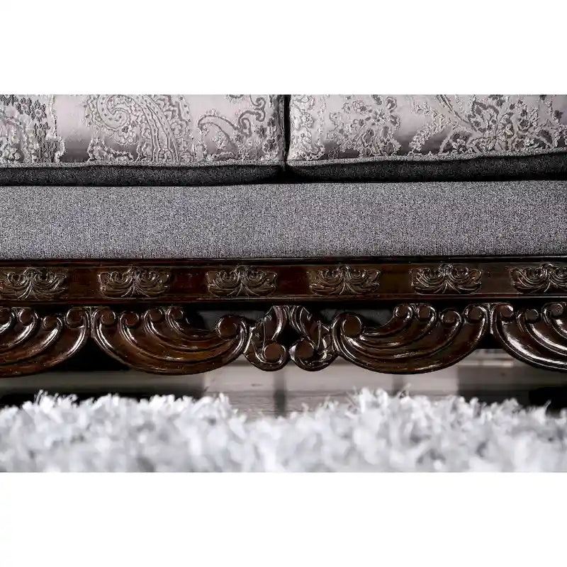 Traditional Chenille Upholstered Sofa
