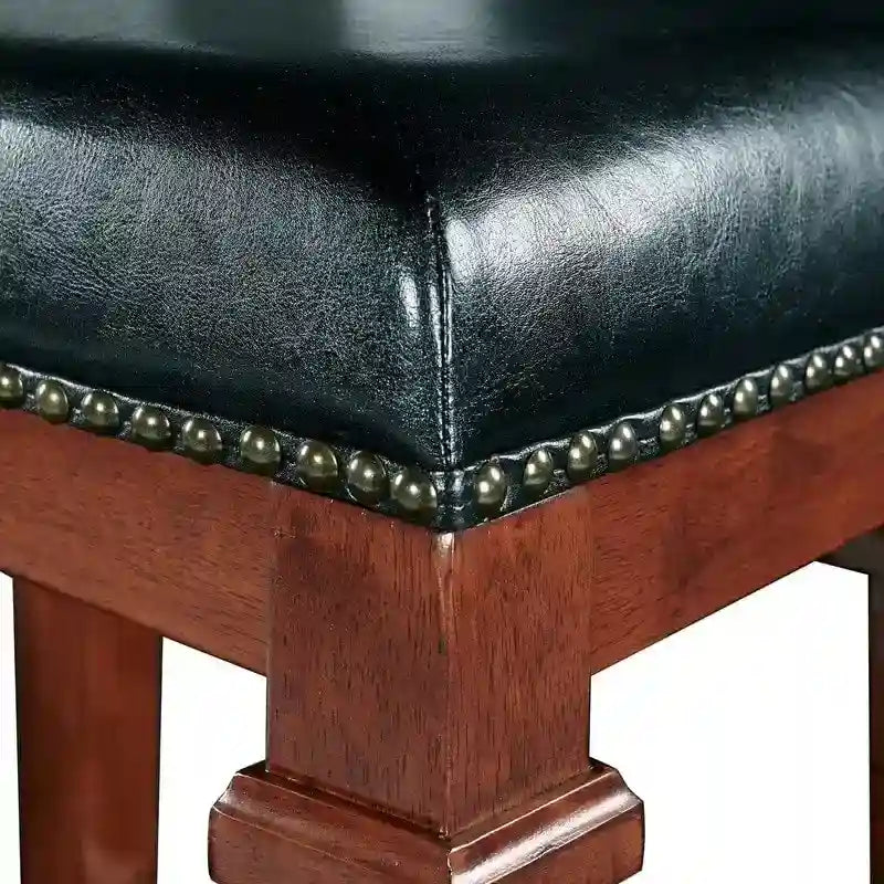 Black Faux Leather Backless 31.01 - inch Bar Stool