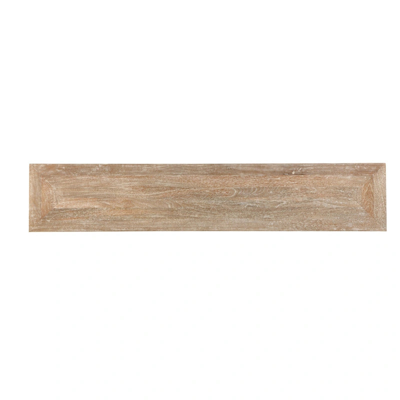 74 Mango Solid Wood and Metal Sofa Console Table - 74 inches long x 14 inches wide x 35.5 inches high