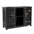 Industrial 46 - inch Steel 6 - Shelf Console Table