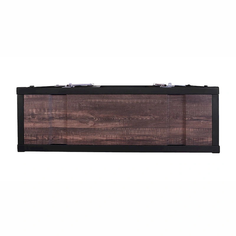Industrial 46 - inch Steel 6 - Shelf Console Table