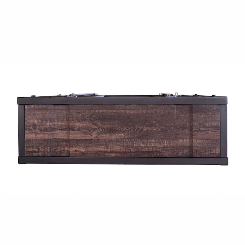 Industrial 46 - inch Steel 6 - Shelf Console Table
