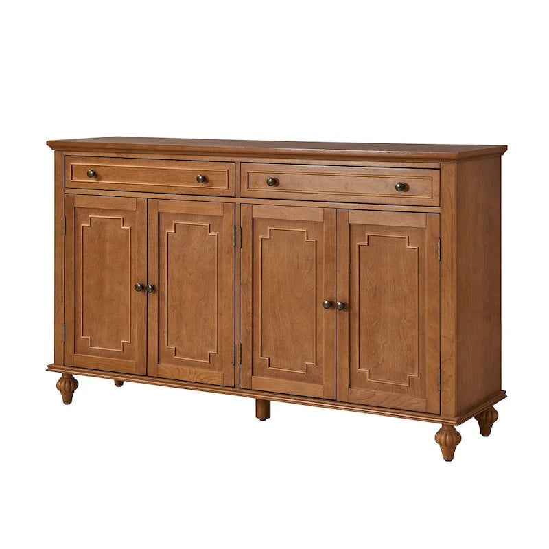 58Traditional Wide 2 Drawer Sideboard with Adjustable Shelves