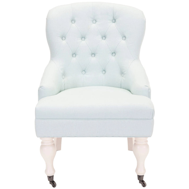 Tufted Beige Petite Arm Chair - 23.6 x 28.7 x 34.6 - 24Wx29Dx35H