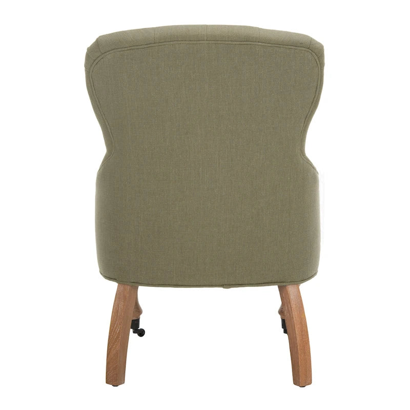 Tufted Beige Petite Arm Chair - 23.6 x 28.7 x 34.6 - 24Wx29Dx35H