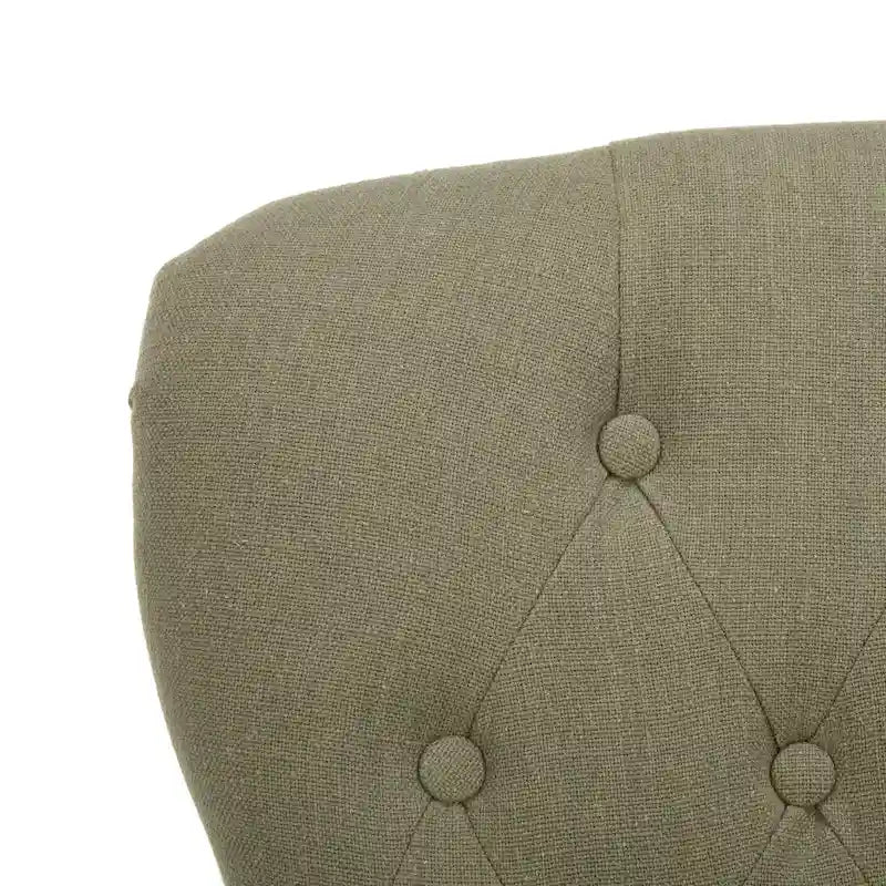 Tufted Beige Petite Arm Chair - 23.6 x 28.7 x 34.6 - 24Wx29Dx35H