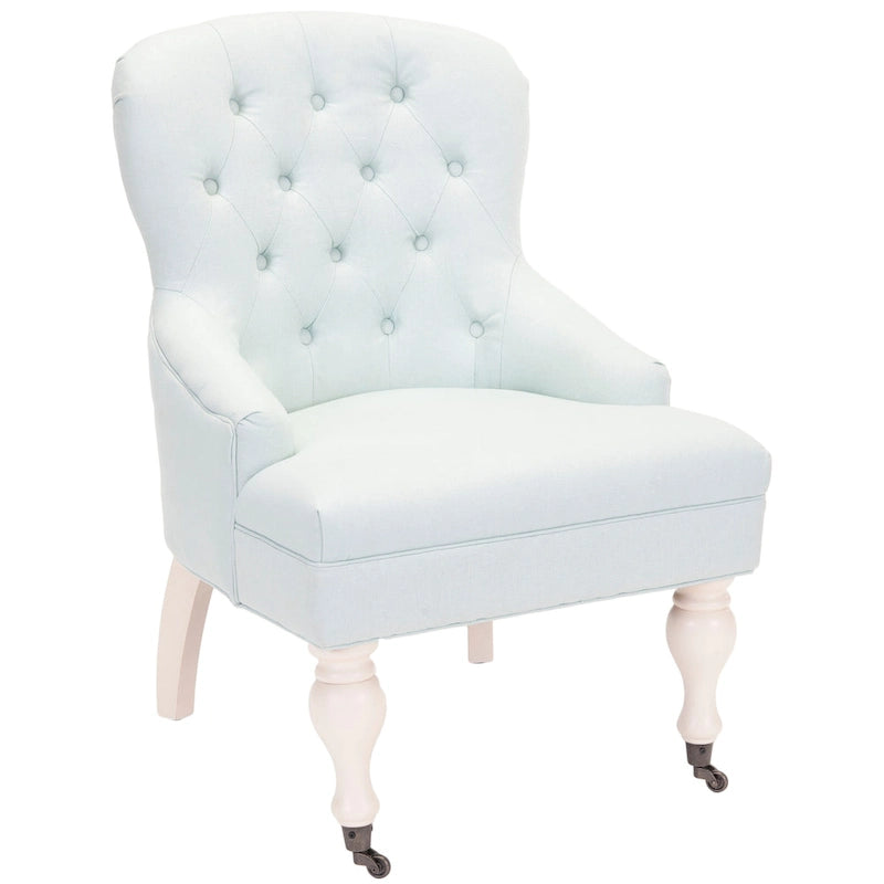 Tufted Beige Petite Arm Chair - 23.6 x 28.7 x 34.6 - 24Wx29Dx35H