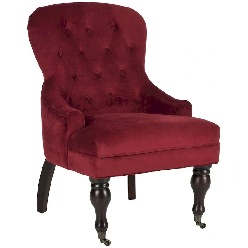 Tufted Beige Petite Arm Chair - 23.6 x 28.7 x 34.6 - 24Wx29Dx35H