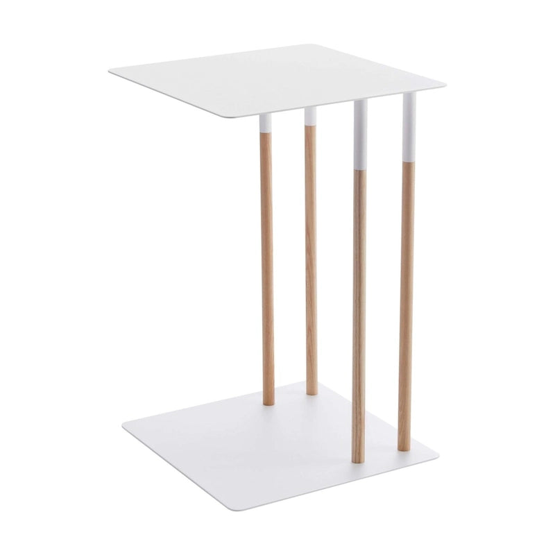C Side Table , Steel , Holds 11 lbs - L 13.78 x W 13.78 x H 21.65 inches
