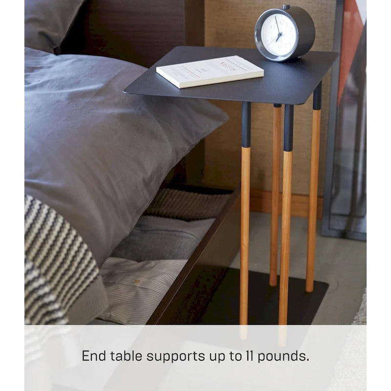C Side Table , Steel , Holds 11 lbs - L 13.78 x W 13.78 x H 21.65 inches