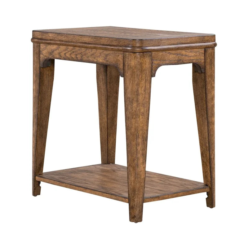 Chairside Table with Oak Wood