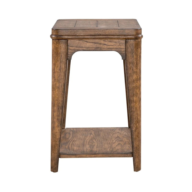 Chairside Table with Oak Wood