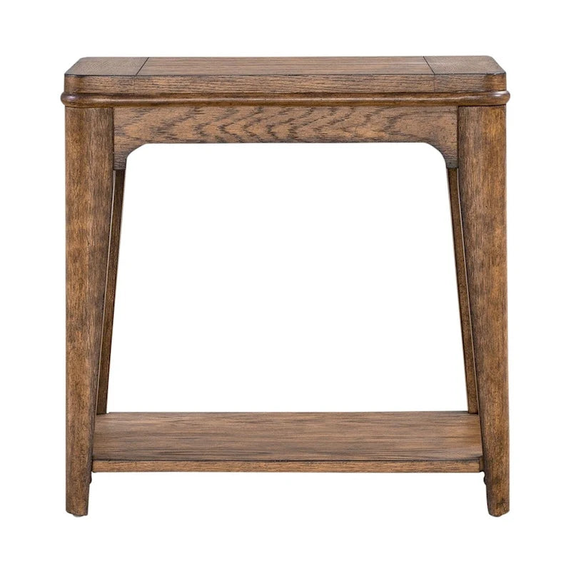 Chairside Table with Oak Wood