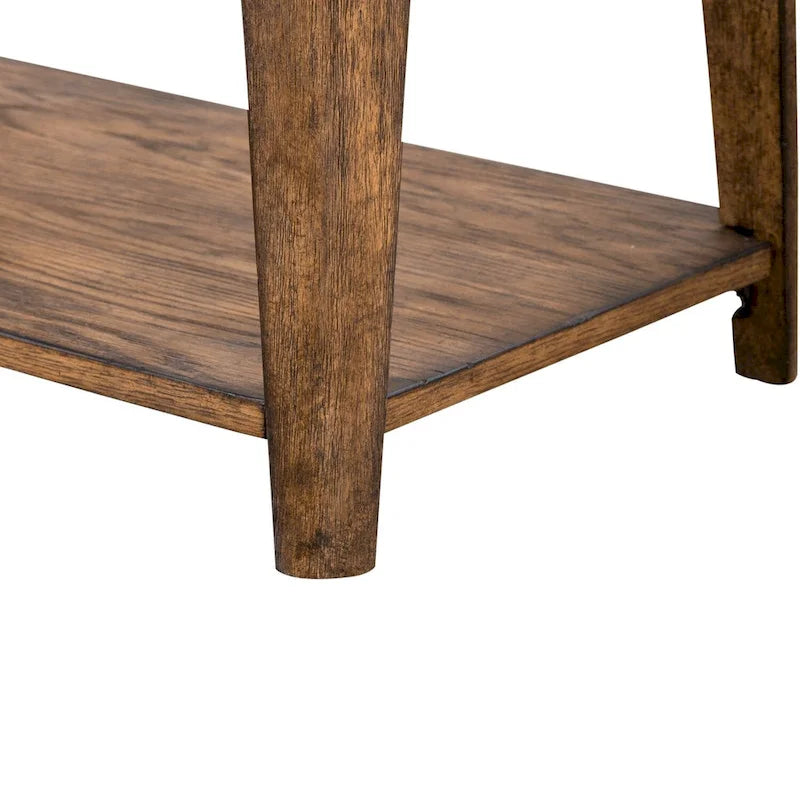 Chairside Table with Oak Wood
