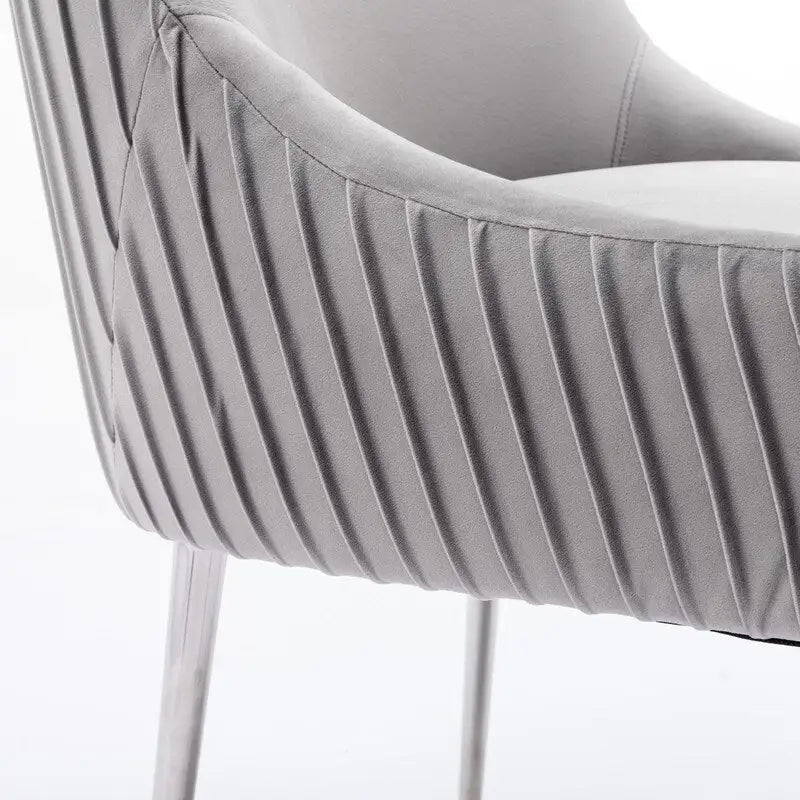 Modern Glam Velvet Dining Chair Set of 8 for Dining Room , Tufted Vanity Chair for Living Room (no table)