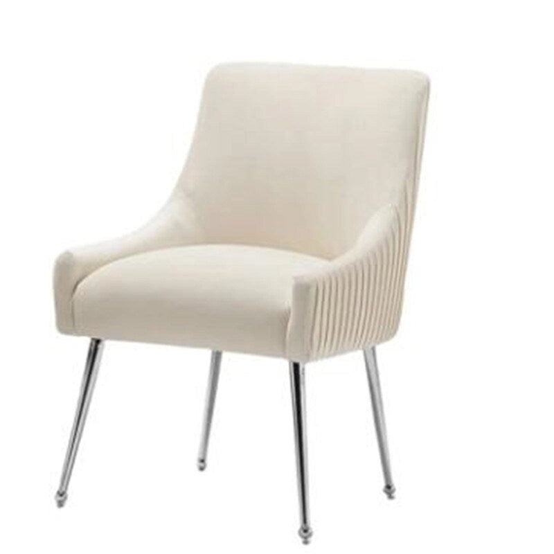 Modern Glam Velvet Dining Chair Set of 8 for Dining Room , Tufted Vanity Chair for Living Room (no table)