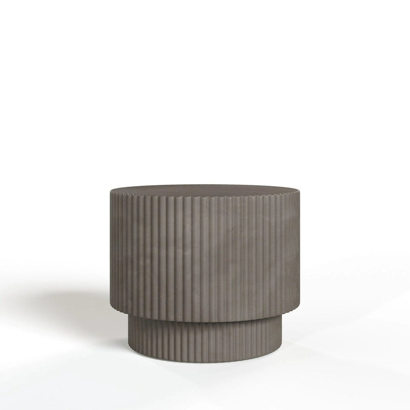 Modern Grey Concrete End Table