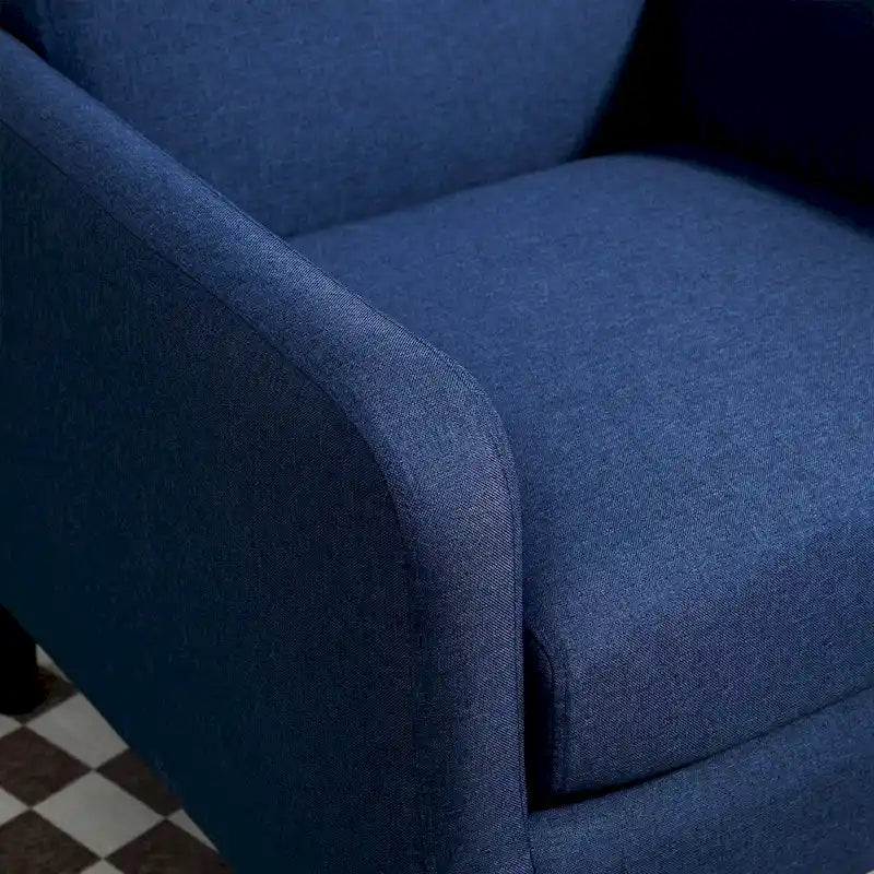 Minimalist Elegant Style Armchair with Solid Wood Frame Construction and New Soft Sponge