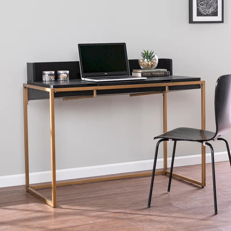 Modern Simple Style Office Desk , Writing Desk , Flip - Top Desk w/ Storage