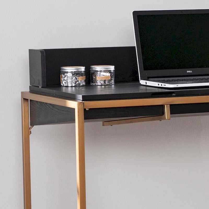 Modern Simple Style Office Desk , Writing Desk , Flip - Top Desk w/ Storage