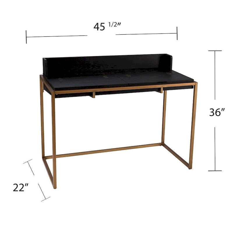 Modern Simple Style Office Desk , Writing Desk , Flip - Top Desk w/ Storage